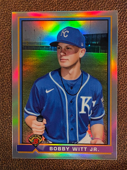 Bobby Witt Jr. - 2021 Bowman - Retro 1991 Refractor - Royals