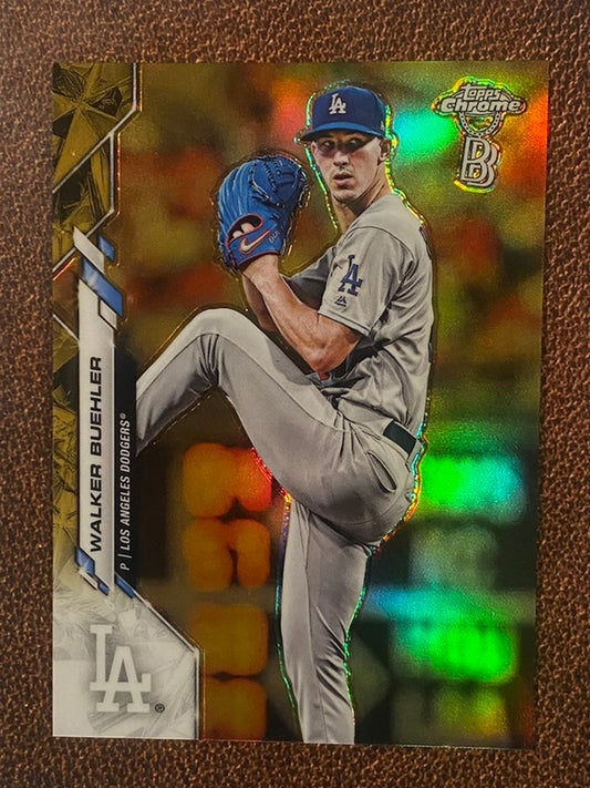 Walker Buehler - 2020 Topps Chrome Ben Baller - Gold Refractor /50 - Dodgers