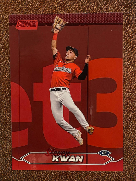 Steven Kwan - 2024 Topps Stadium Club - Red Foil - Guardians