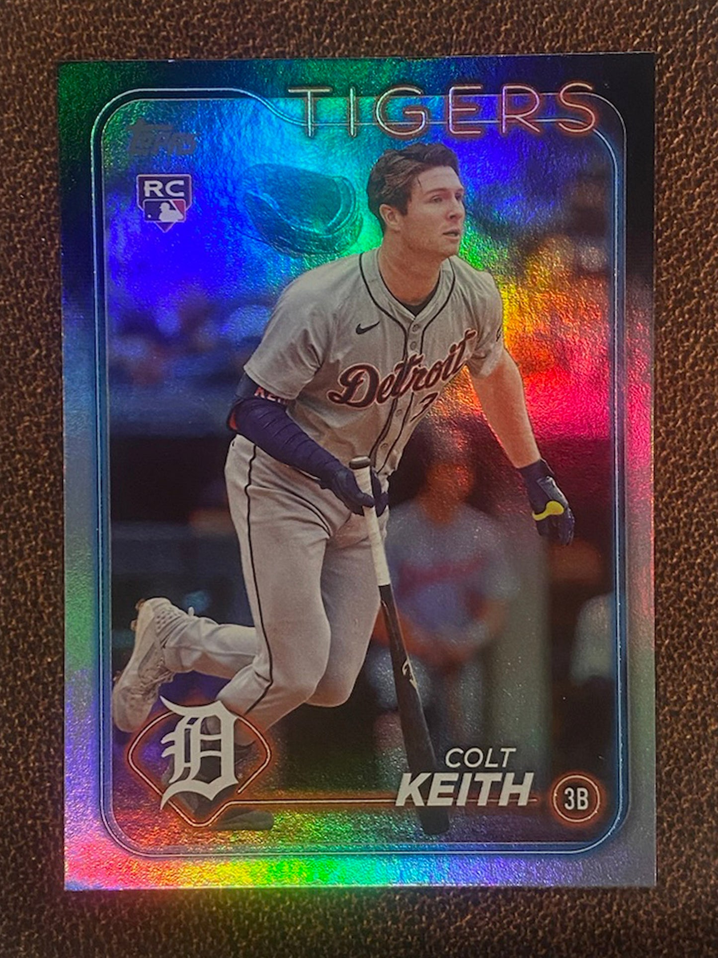 Colt Keith - 2024 Topps Update - Rainbow Foil - Tigers - *upper right corner flaw*