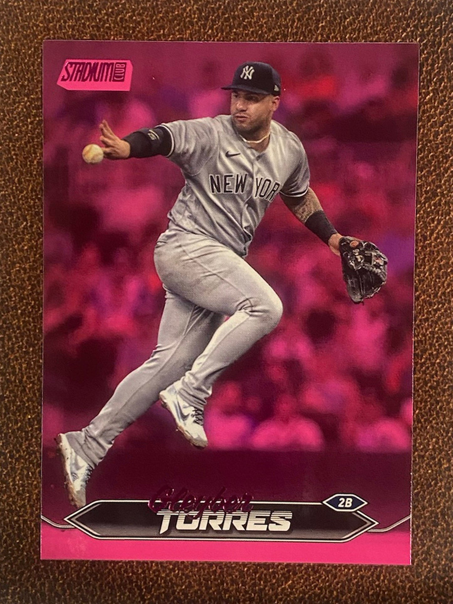 Gleyber Torres - 2024 Topps Stadium Club - Pink Foil - Yankees