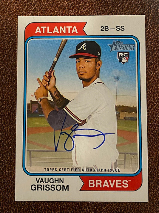 Vaughn Grissom - 2023 Topps Heritage - Rookie AUTO - Braves