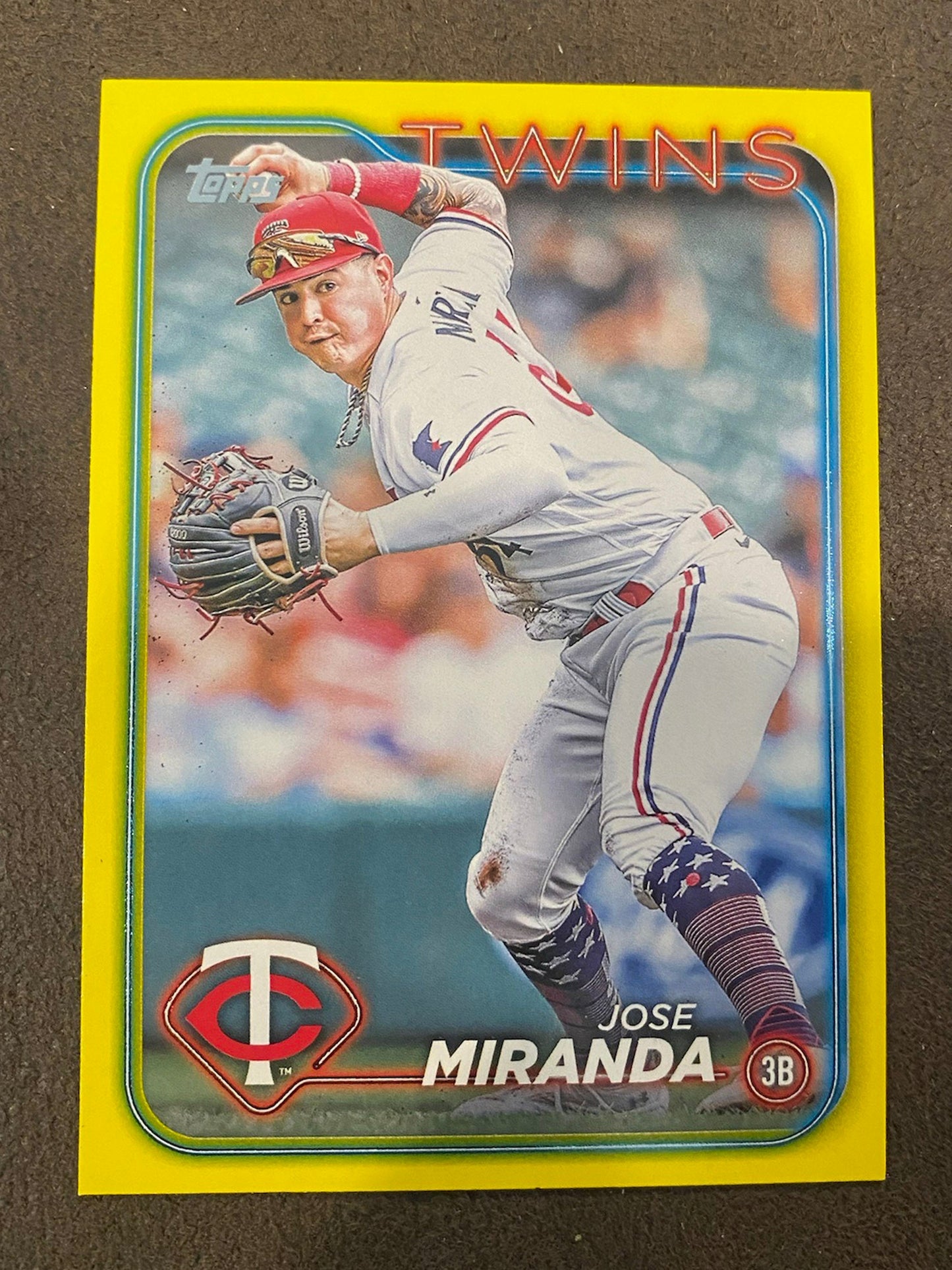 Jose Miranda - 2024 Topps Series 2 - Yellow Parallels - Twins