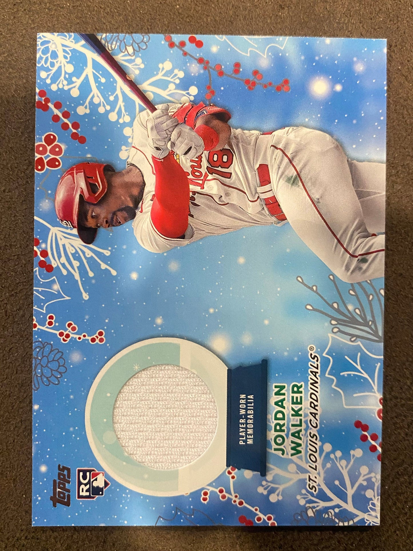 Jordan Walker - 2023 Topps Holiday - Player-Worn RELIC - Cardinals