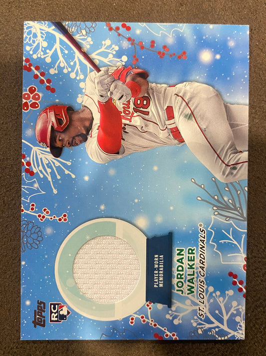 Jordan Walker - 2023 Topps Holiday - Player-Worn RELIC - Cardinals