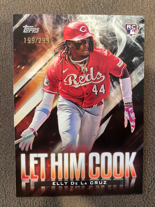 Elly De La Cruz - 2024 Topps Update - Let Him Cook BLACK /299 - Reds