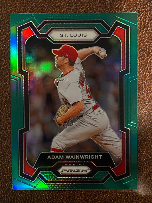 Adam Wainwright - 2024 Panini Prizm - Green Refractors - Cardinals