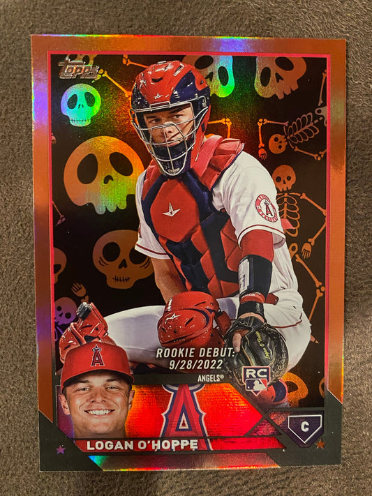 Logan O'Hoppe - 2023 Topps Update - Skeletons /50 - Angels