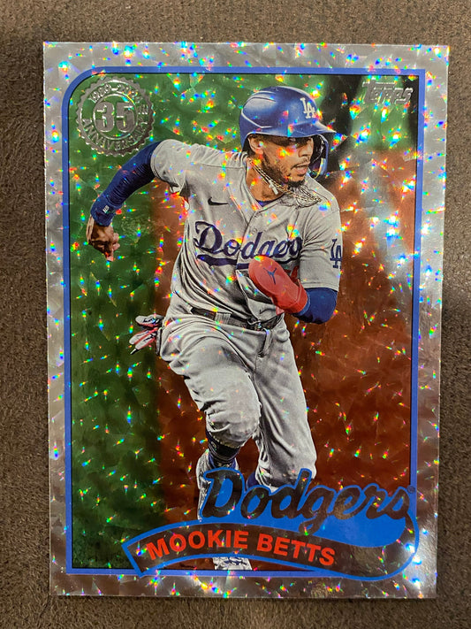 Mookie Betts - 2024 Topps Series 2 - 1989 Silver Foilboards - Dodgers