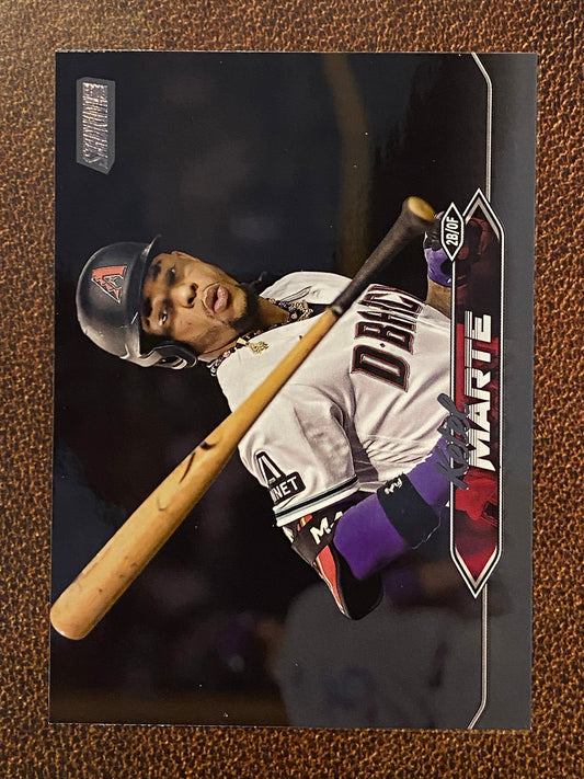 Ketel Marte - 2024 Topps Stadium Club - Black Foil - Diamondbacks