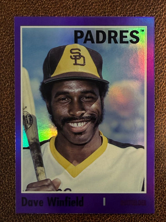 Dave Winfield - 2024 Topps Archives - Purple Foil - Padres