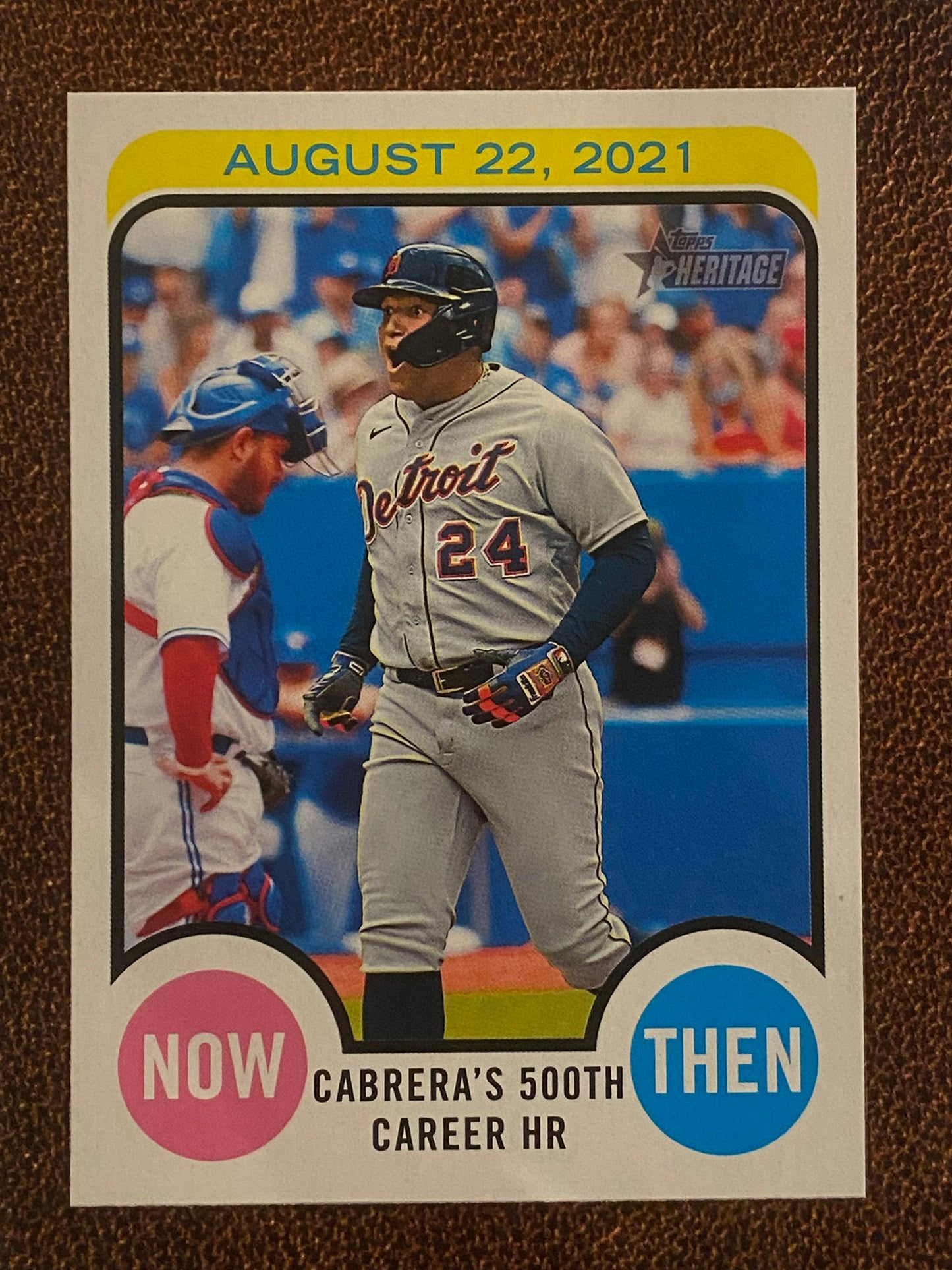 Miguel Cabrera - 2022 Topps Heritage High Number - Now & Then - Tigers