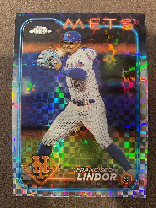Franciso Lindor - 2024 Topps Chrome - XFractor - Mets