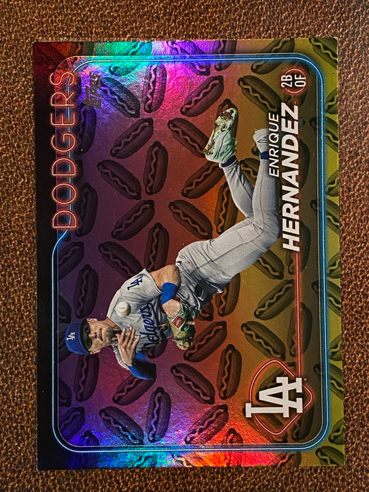Enrique Hernandez - 2024 Topps Series 2 - Hot Dog Parallels - Dodgers