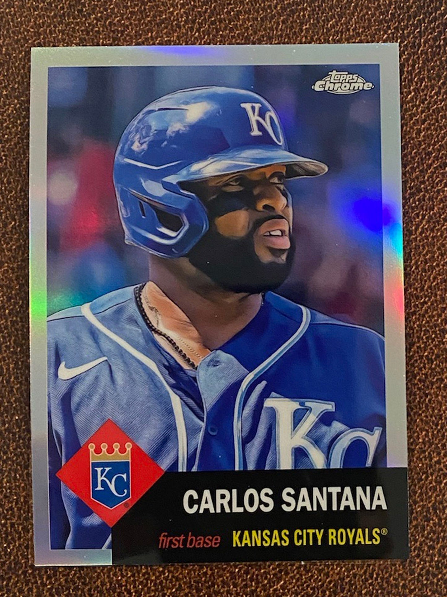 Carlos Santana - 2022 Topps Chrome Platinum Anniversary - Refractor - Royals