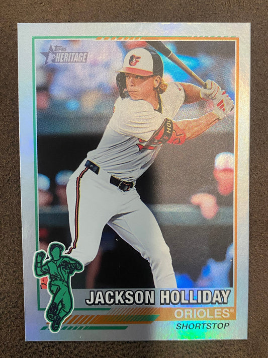 Jackson Holliday - 2025 Topps Heritage - Redefined Holographic - Orioles
