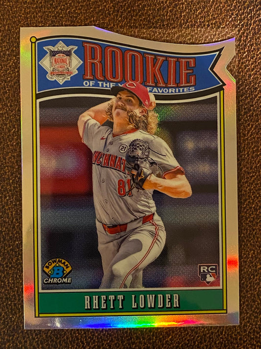 Rhett Lowder - 2025 Bowman - Rookie of the Year Favorites - Reds