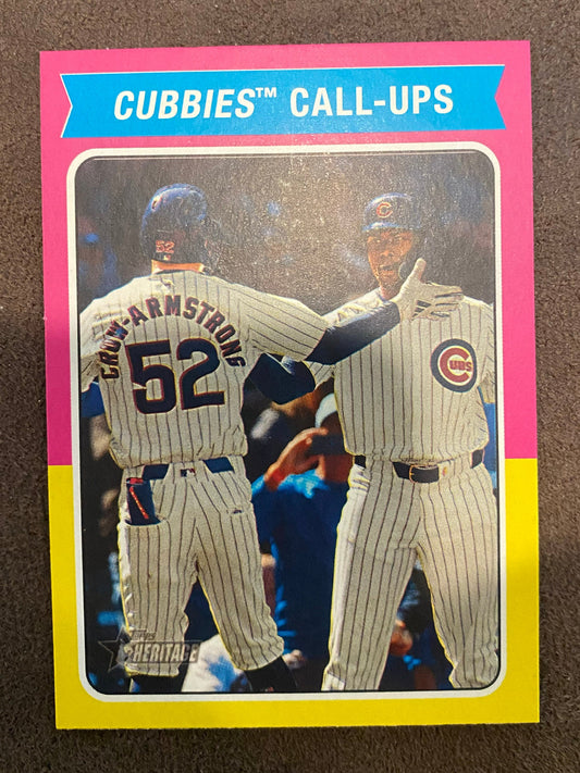 Alexander Canario / Pete Crow-Armstrong - 2024 Topps Heritage High Number - Combo Card - Cubs