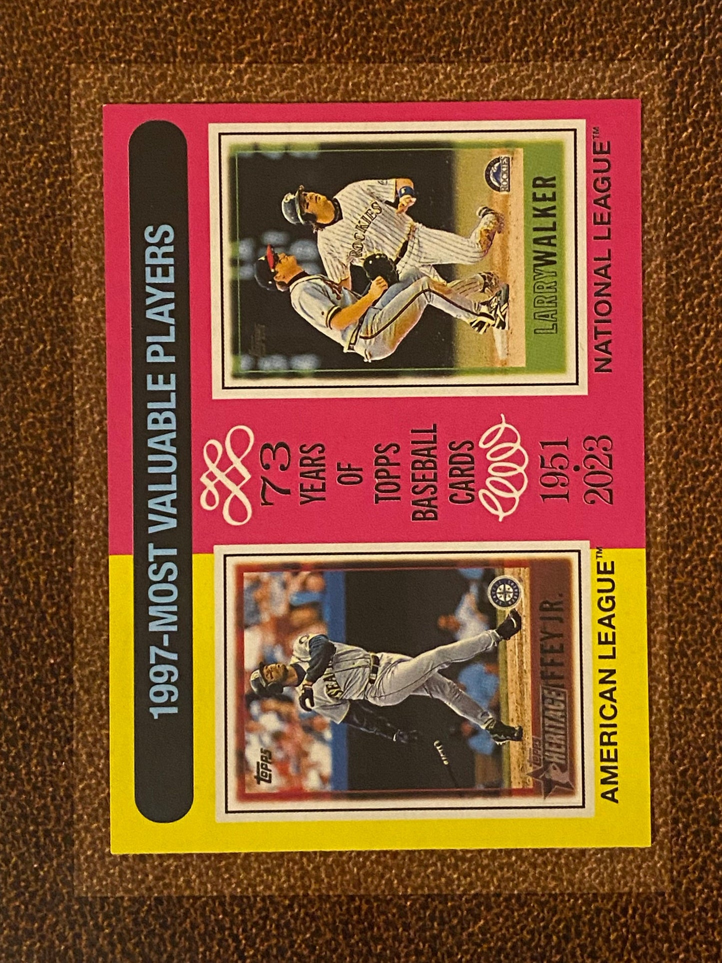 Ken Griffey Jr/Larry Walker - 2024 Topps Heritage - Mini - Mariners