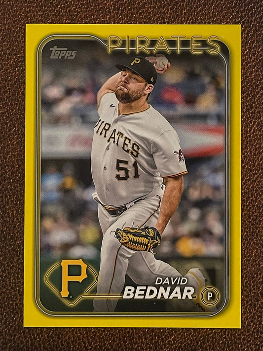 David Bednar - 2024 Topps Series 1 - Yellow Parallel - Pirates