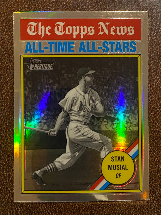 Stan Musial - 2025 Topps Heritage - Refractor - Cardinals