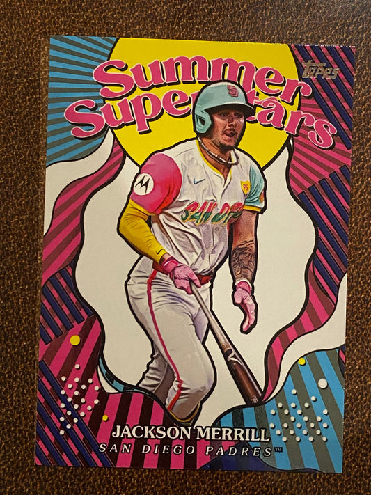 Jackson Merrill - 2025 Topps Series 2 - Summer Superstars Insert - Padres