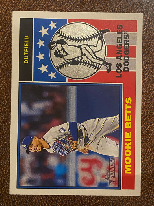 Mookie Betts - 2025 Topps Heritage - Player Icon - Dodgers