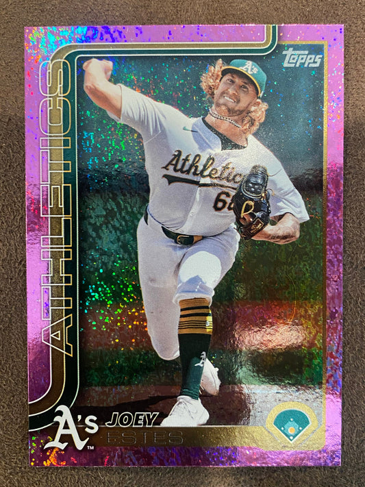 Joey Estes - 2025 Topps Series 2 - Pink Holofoils - Athletics