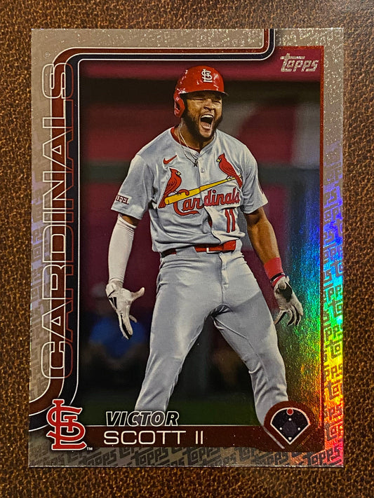 Victor Scott II - 2025 Topps Series 2 - Fanatics Exclusive Topps Foil Border - Cardinals