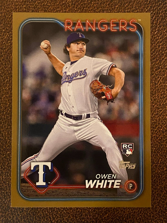 Owen White - 2024 Topps Series 1 - Gold /2024 - Rangers