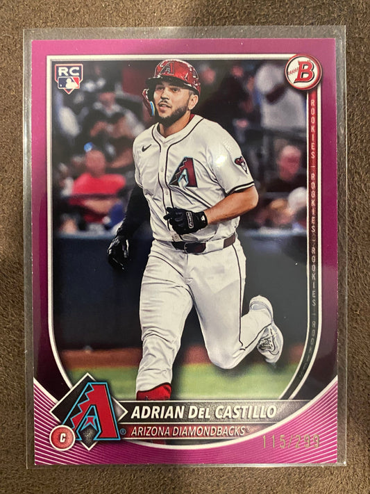 Adrian Del Castillo - 2025 Bowman - Purple Paper /299 - Diamondbacks