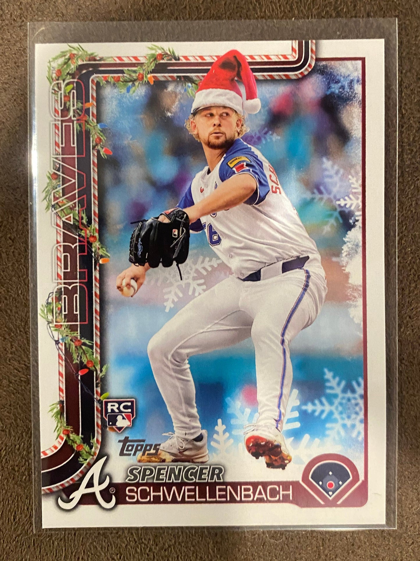 Spencer Schwellenbach - 2025 Topps Holiday - Short Print - Braves