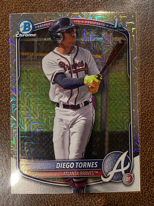 Diego Tornes - 2025 Bowman Chrome - 1st Mojo - Braves