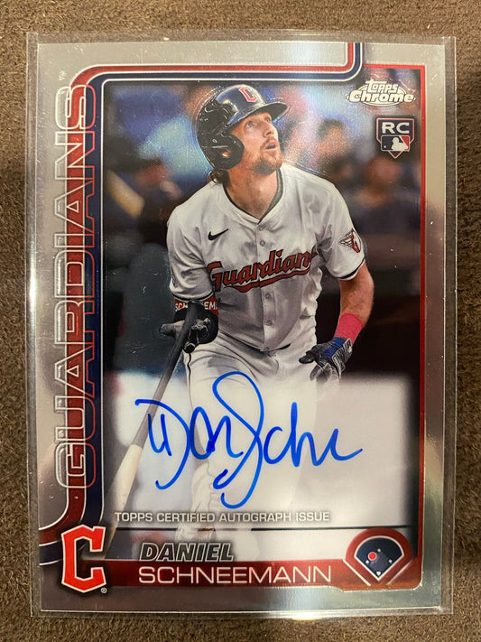 Daniel Schneemann - 2025 Topps Chrome - Rookie AUTO - Guardians