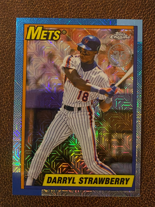 Darryl Strawberry - 2025 Topps Update - 1990 Mojo Refractor - Mets