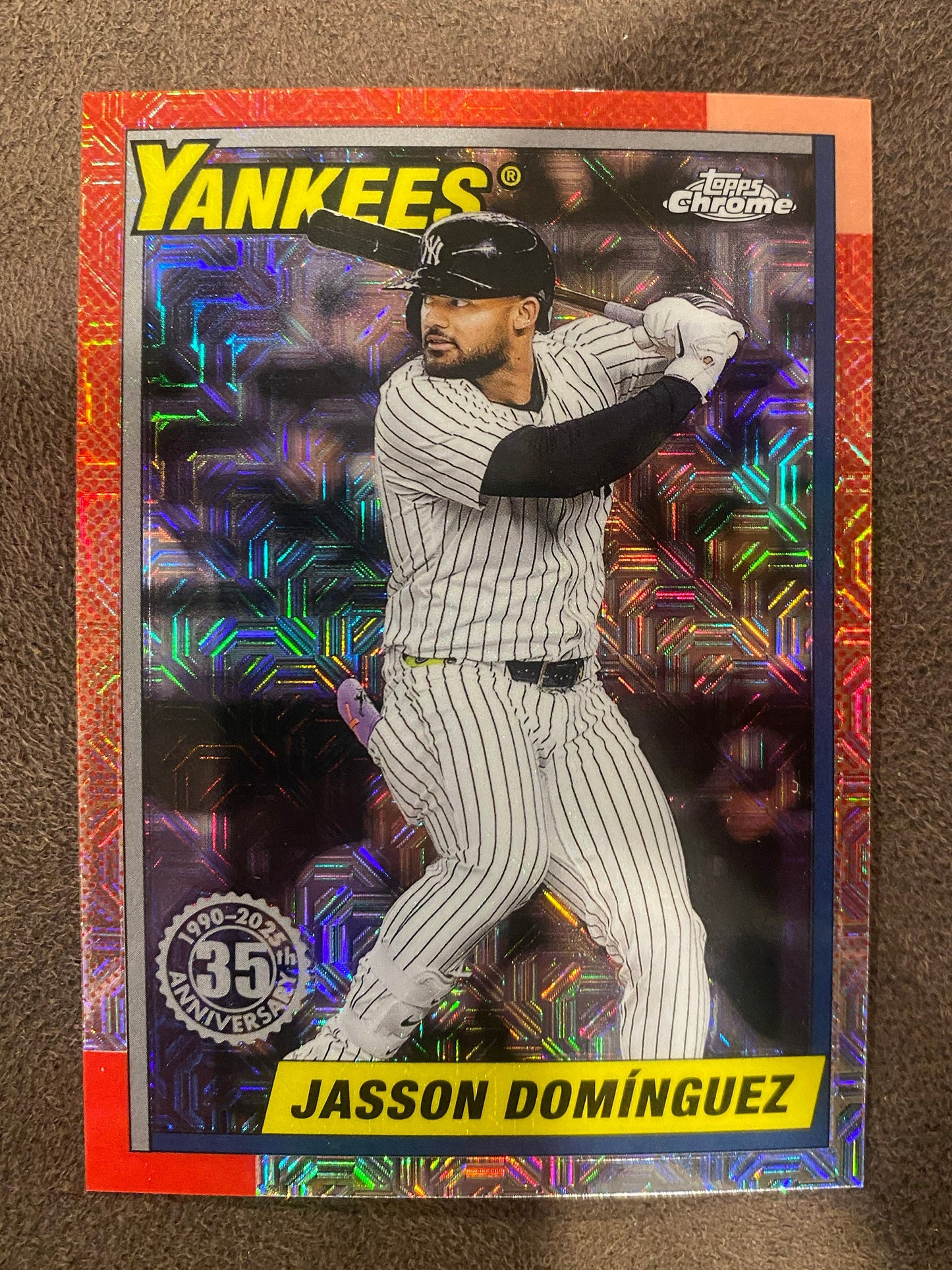 Jasson Dominguez - 2025 Topps Update - 1990 Mojo Refractor - Yankees