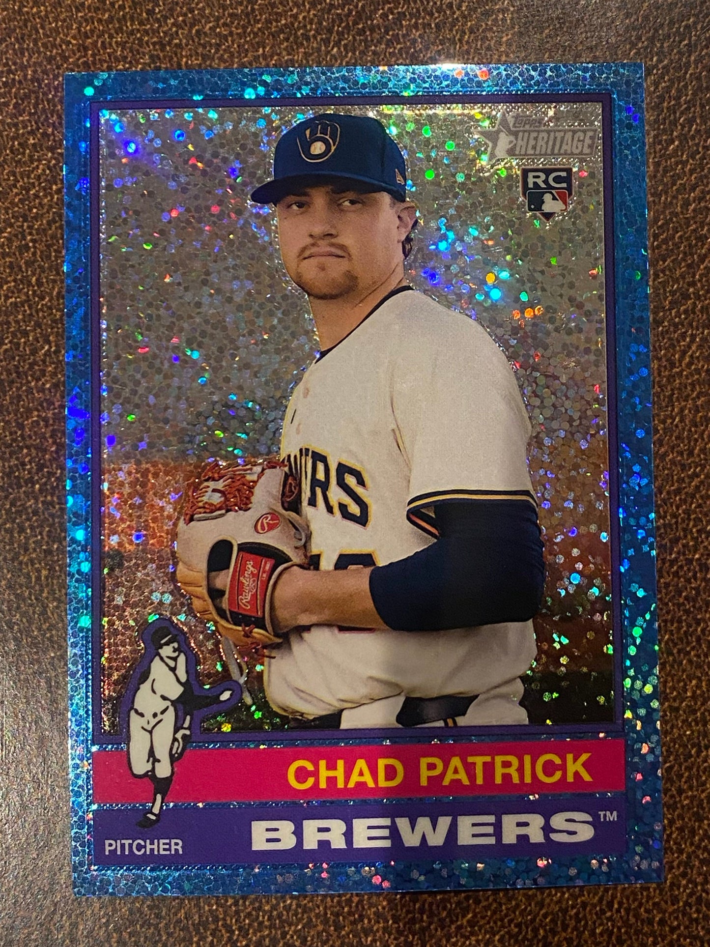 Chad Patrick - 2025 Topps Heritage High Number - Blue Sparkle - Brewers