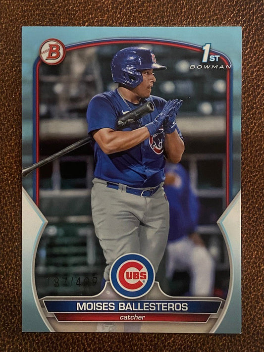 Moises Ballesteros - 2023 Bowman - 1st Sky Blue /499 - Cubs