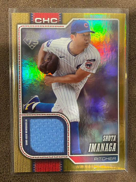 Shota Imanaga - 2026 Topps Series 1 - Real One RELIC GOLD /50 - Cubs