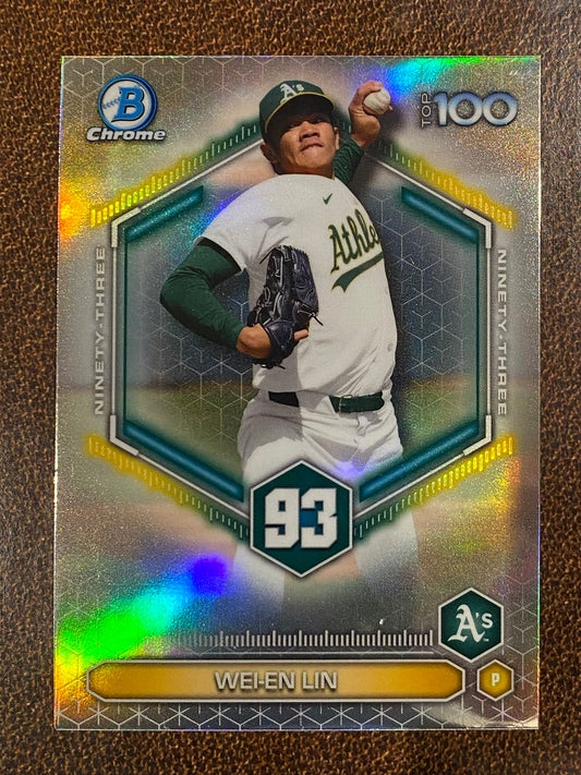 Wei En Lin - 2026 Bowman - Scouts Top 100 Insert - Athletics