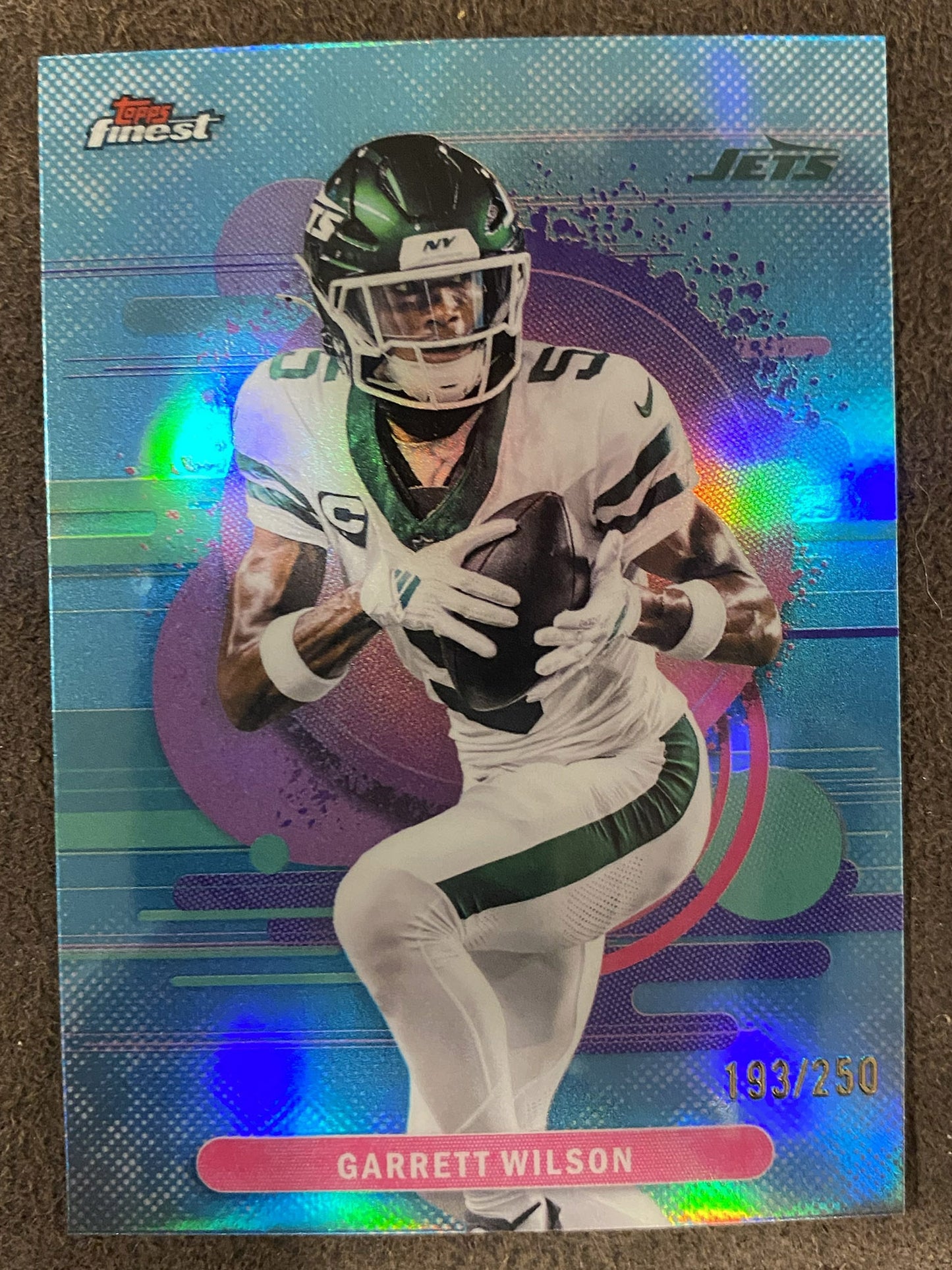 Garrett Wilson - 2025 Topps Finest - Uncommon BLUE /250 - Jets