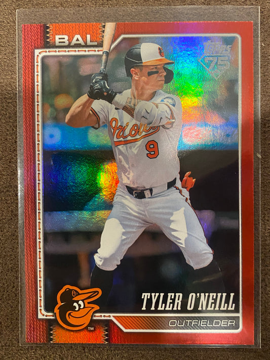 Tyler O'Neill - 2026 Topps Series 2 - RED Rainbow Foil 5/5 (Bookend) - Orioles