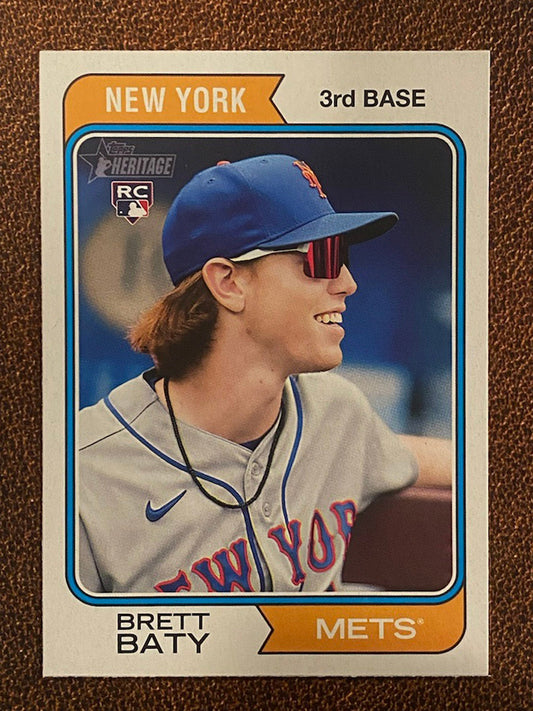 Brett Baty - 2023 Topps Heritage - Base Card - Mets