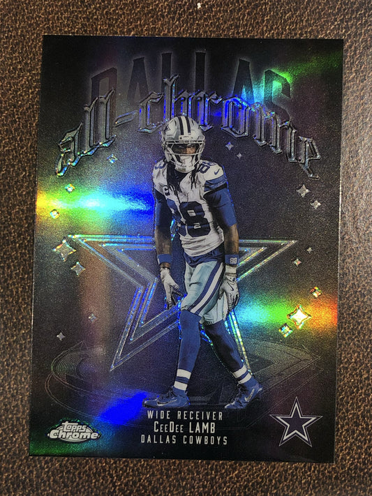 CeeDee Lamb - 2025 Topps Chrome - All Chrome Refractor - Cowboys