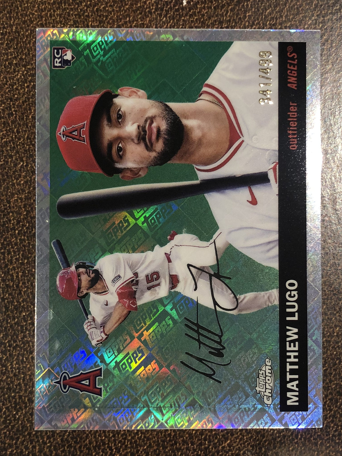 Matthew Lugo - 2025 Topps Chrome Platinum - Topps Logo /499 - Angels