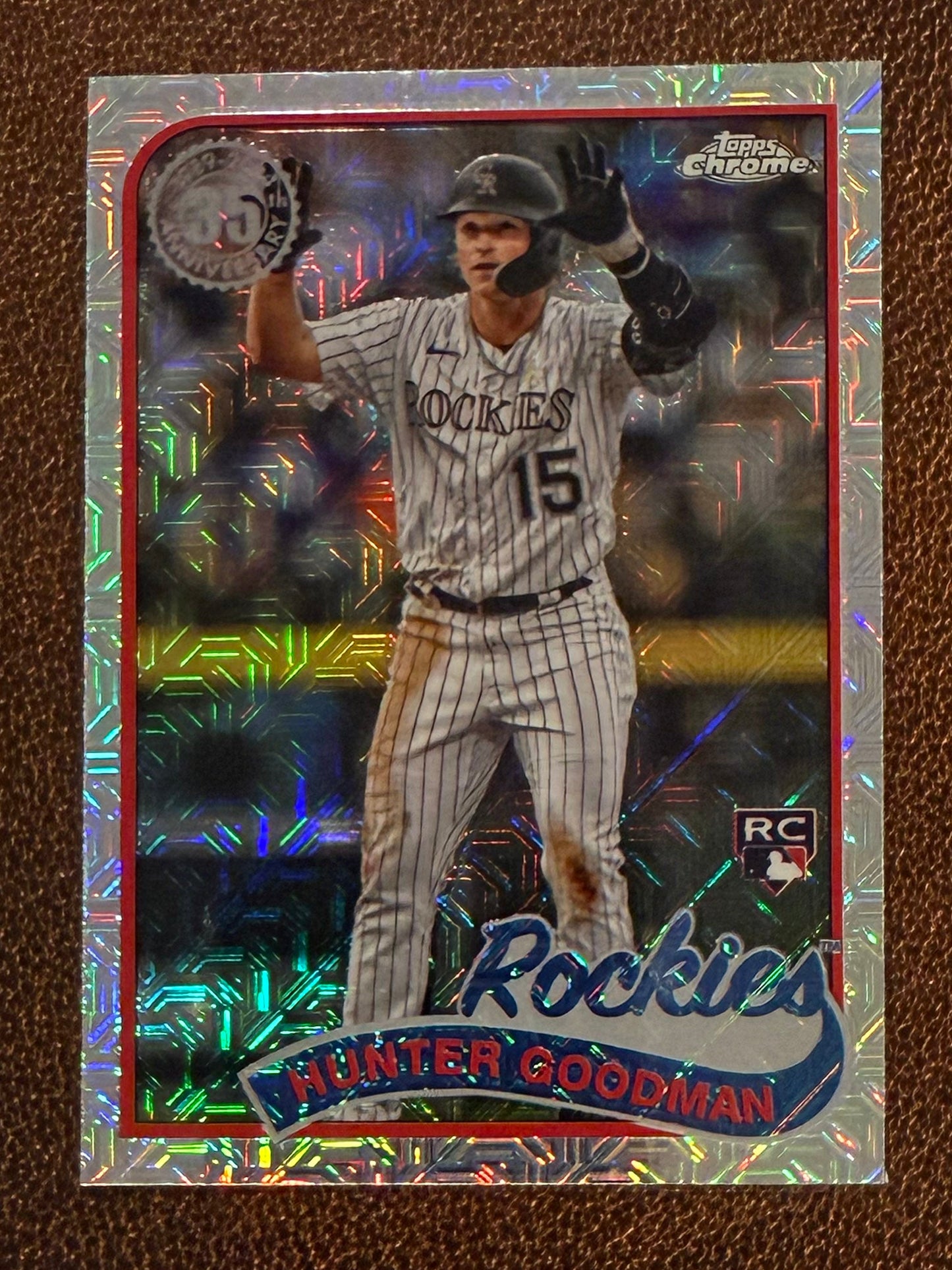 Hunter Goodman - 2024 Topps Update - Silver Pack Mojo Refractor - Rockies