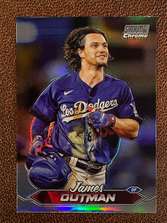 James Outman - 2024 Topps Stadium Club - Refractor - Dodgers