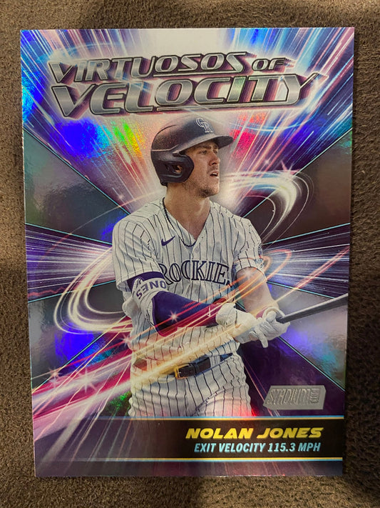 Nolan Jones - 2024 Topps Stadium Club - Virtuosos of Velocity - Rockies