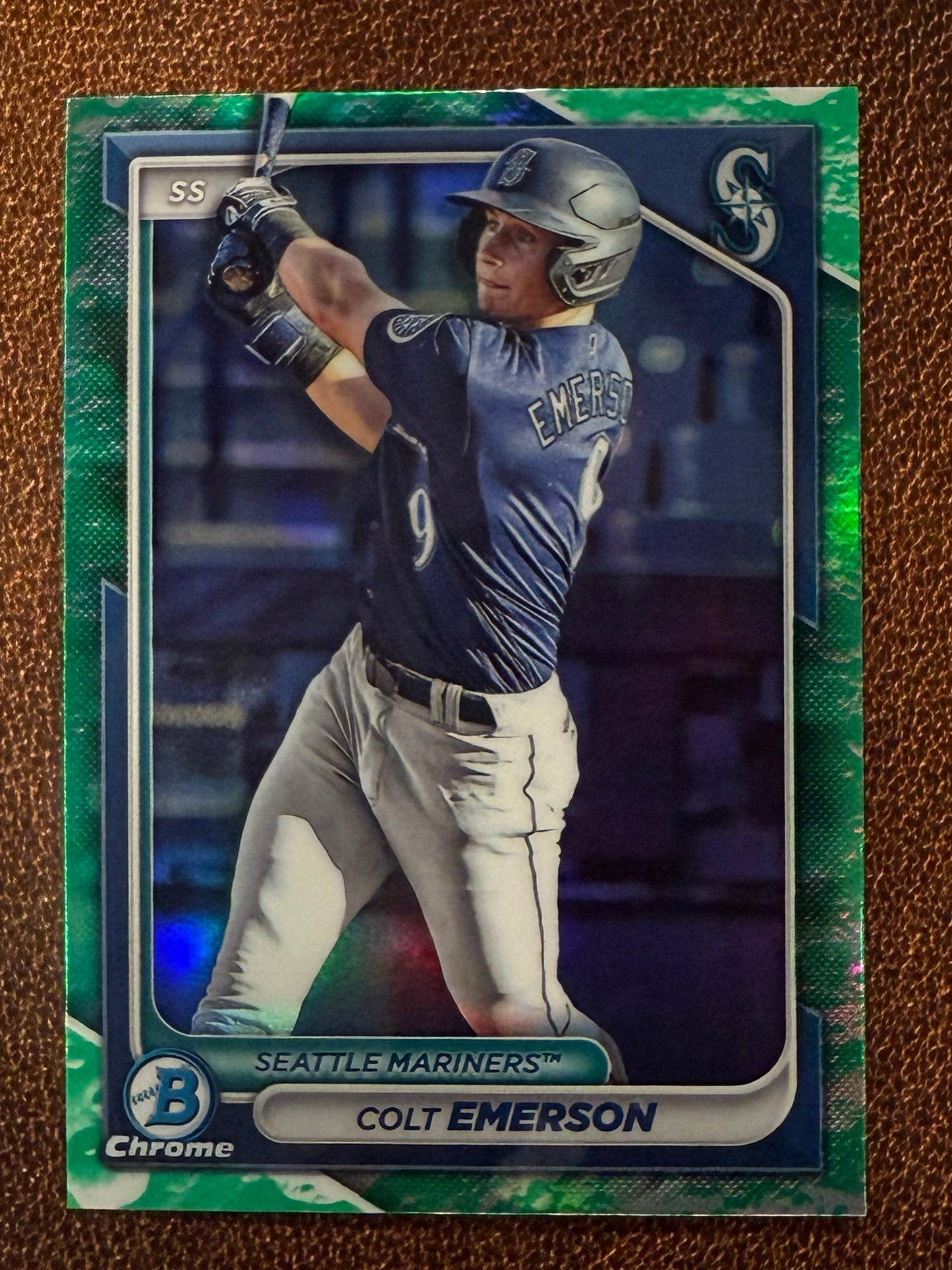 Colt Emerson - 2024 Bowman - Chrome Lunar Glow - Mariners