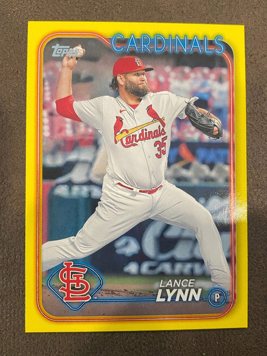 Lance Lynn - 2024 Topps Series 2 - Yellow Parallels - Cardinals